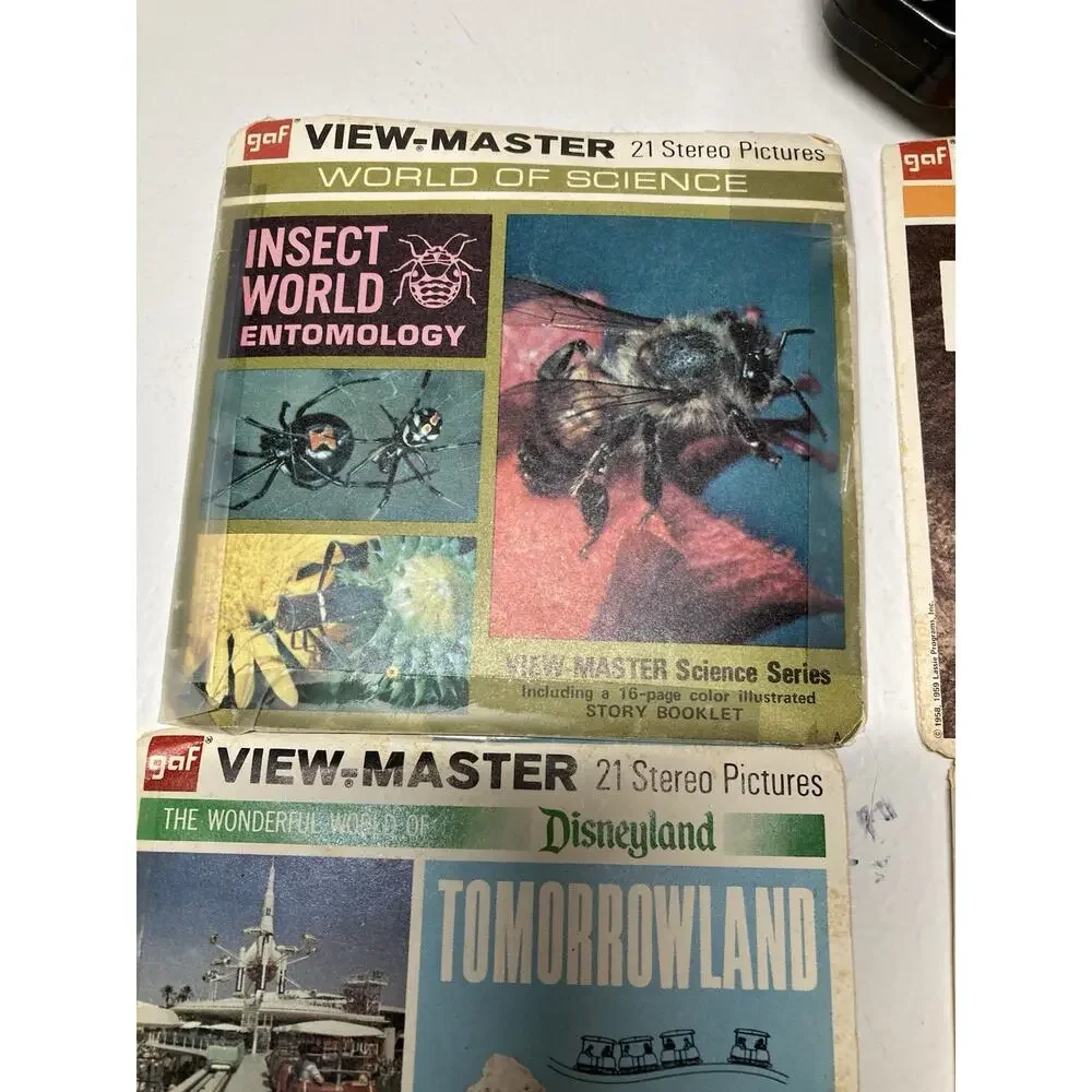 View-Master Vintage 1950 Viewer w/ Bible Story & Many Packages Of Reels Sleeves